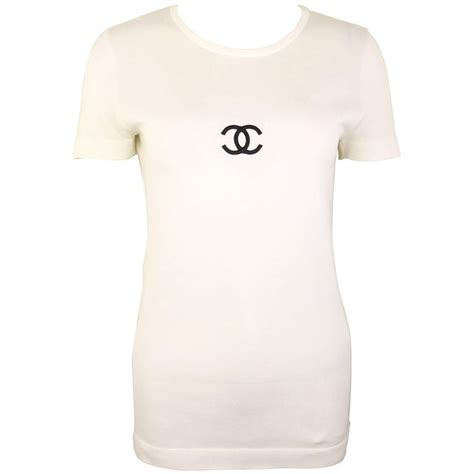 chanel t shirt damen weiß|Chanel t shirt for men.